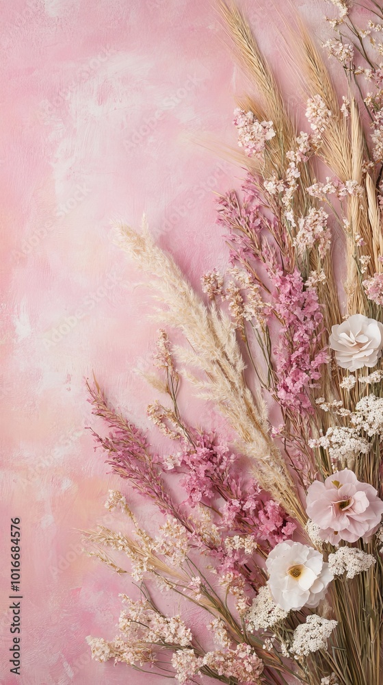Obraz premium Ethereal, dreamy autumn background with copy space. Warm, elegant colors of yellow and orange.