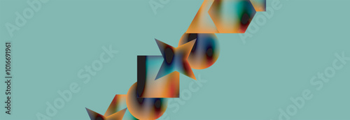 Fluid color geometric shapes abstract background. Vector Illustration For Wallpaper, Banner, Background, Card, Book Illustration, landing page