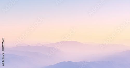 Soft Pastel Gradient Clouds in a Dreamy Sky