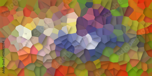 Wallpaper Mural Beautiful multicolor crystallized polygon background. abstract light colorful stone tile pattern. modern wallpaper, trendy simple minimal geometric pastel background vector abstract mosaic backdrop. Torontodigital.ca