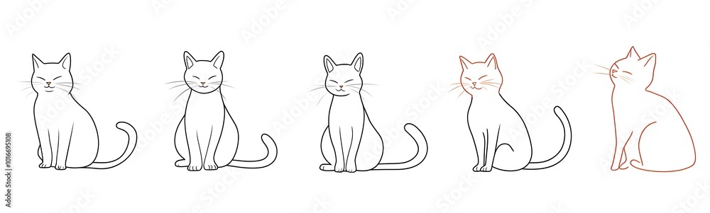 Cat continuous line one animal outline illustration drawing art pet. Cat continuous line draw logo sketch black two face abstract cute profile silhouette white contour simple linear design kitten. Cat continuous line one animal outline illustration drawing art pet. Cat continuous line draw logo sketch black two face abstract cute profile silhouette white contour simple linear design kitten.