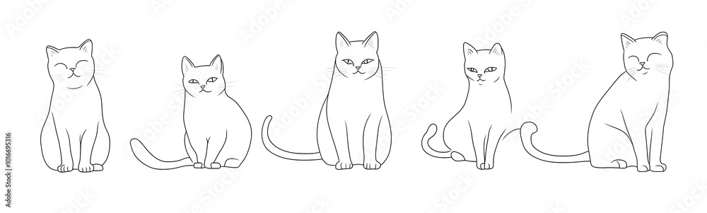 Cat continuous line one animal outline illustration drawing art pet. Cat continuous line draw logo sketch black two face abstract cute profile silhouette white contour simple linear design kitten. Cat continuous line one animal outline illustration drawing art pet. Cat continuous line draw logo sketch black two face abstract cute profile silhouette white contour simple linear design kitten.