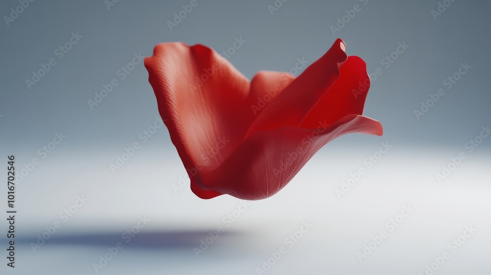 Floating rose petals with a minimal abstract background depicting love. Floating rose petals with a minimal abstract background depicting love.
