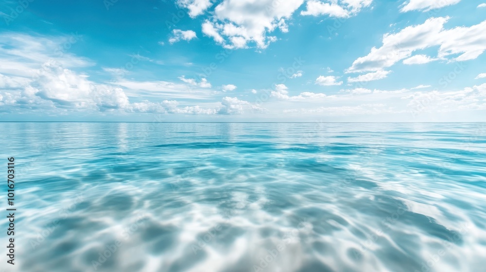 A breathtaking ocean view under a cloud-dotted sky captures tranquility and expansive beauty, with crystal-clear waters reflecting the vastness of the horizon's endless possibilities. A breathtaking ocean view under a cloud-dotted sky captures tranquility and expansive beauty, with crystal-clear waters reflecting the vastness of the horizon's endless possibilities.