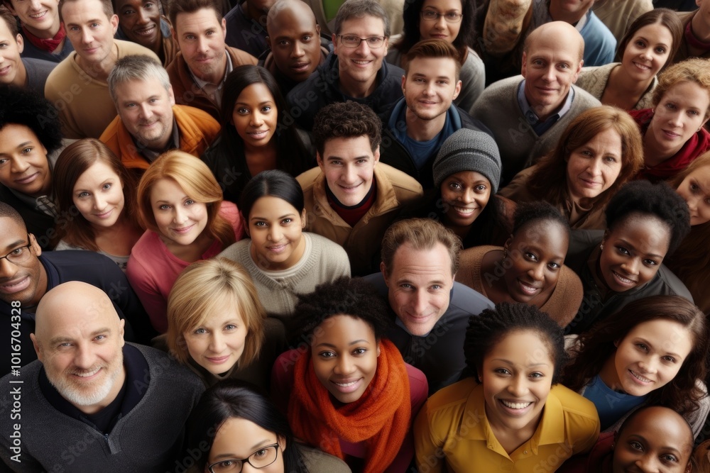 Diverse people looking up adult togetherness celebration. Diverse people looking up adult togetherness celebration.