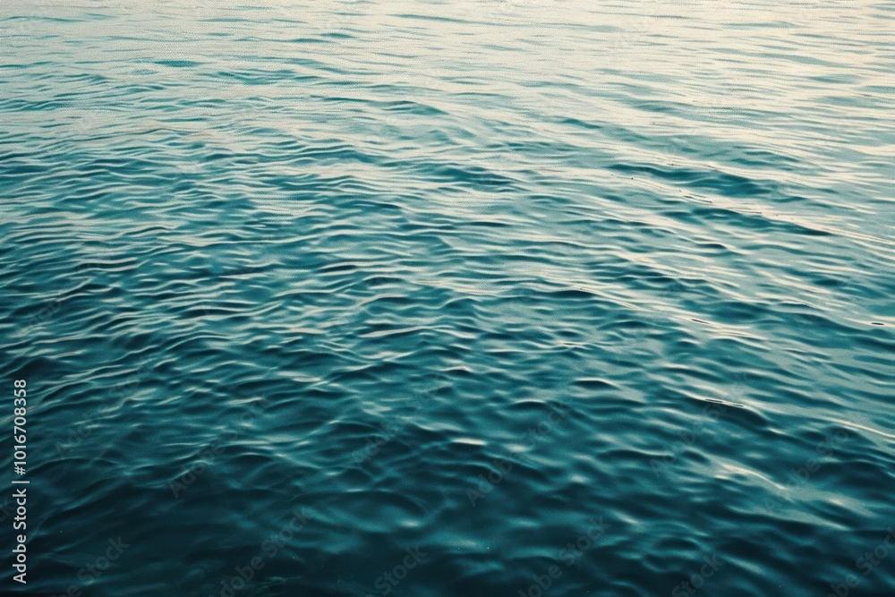 Naklejka premium Poster on water surface mockup outdoors nature ocean.