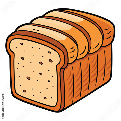 Bread vector illustration.