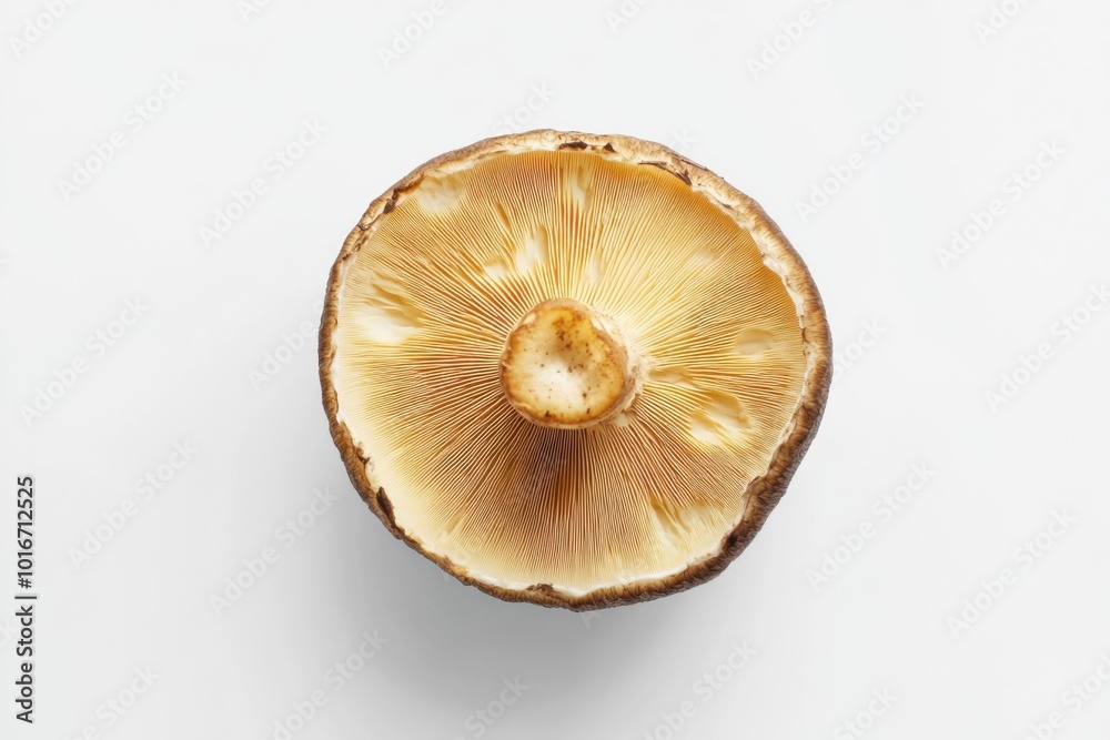 Witch's Butter Mushroom Perched on Pure White Background Witch's Butter Mushroom Perched on Pure White Background