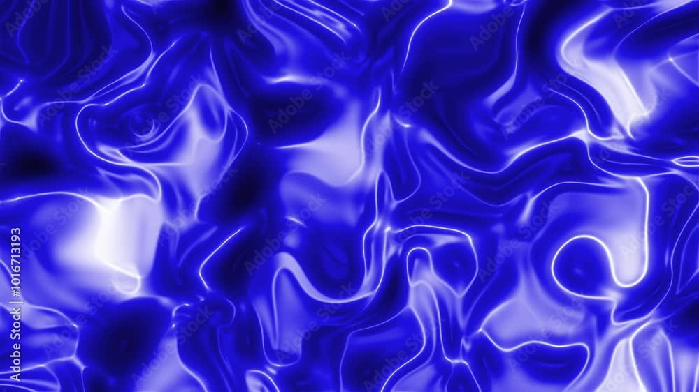 Wrinkled plastic wrap texture on a blue and white background. Cellophane package video Wrinkled plastic wrap texture on a blue and white background. Cellophane package video