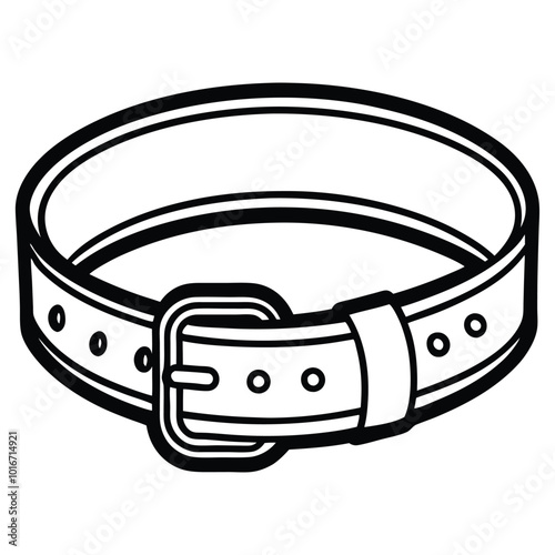 Black and White Belt Icon Or Symbol. Belt Vector Icon Design Pro Vector and Pro illustration