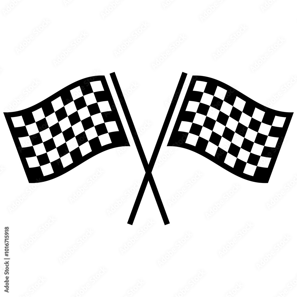Fototapeta premium Racing flags, art, vector, design, illustration.