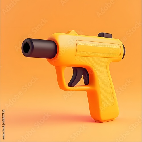 orange glue gun for crafting and DIY project photo