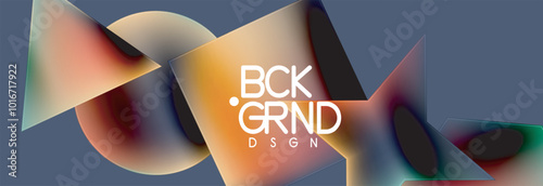 Fluid color geometric shapes abstract background. Vector Illustration For Wallpaper, Banner, Background, Card, Book Illustration, landing page