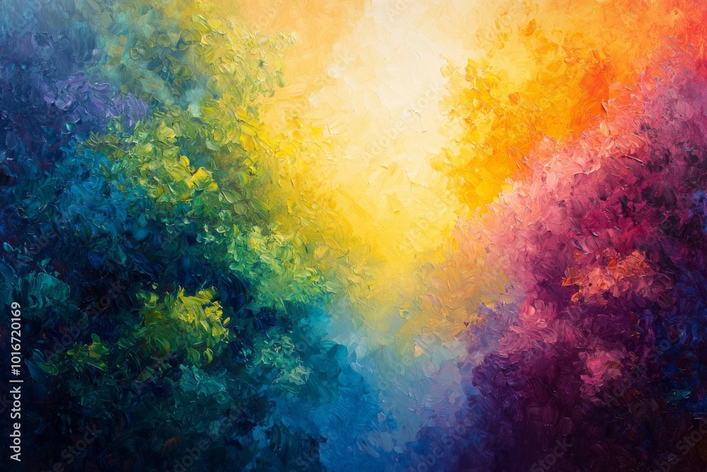 Abstract oil painting illustration background created with Generative AI Abstract oil painting illustration background created with Generative AI