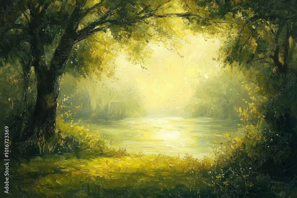 Abstract oil painting illustration background created with Generative AI Abstract oil painting illustration background created with Generative AI