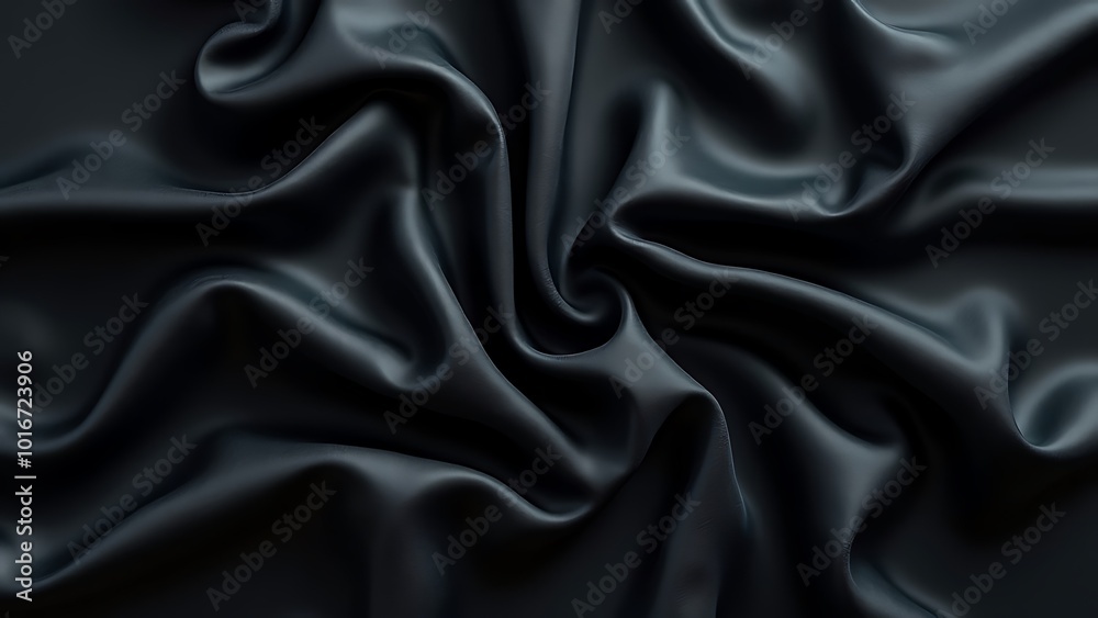 Obraz premium Exotic dark matter fabric material twisting undulating
