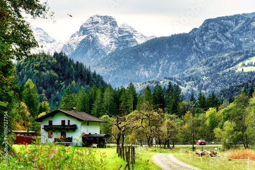 Walk through the impressive Innersbachklamm in Austria photo