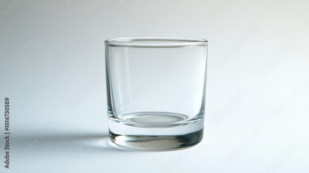 Close-up of an empty, clear glass cup on a white background. Perfect for illustrating concepts of simplicity, transparency, or minimalism. Close-up of an empty, clear glass cup on a white background. Perfect for illustrating concepts of simplicity, transparency, or minimalism.