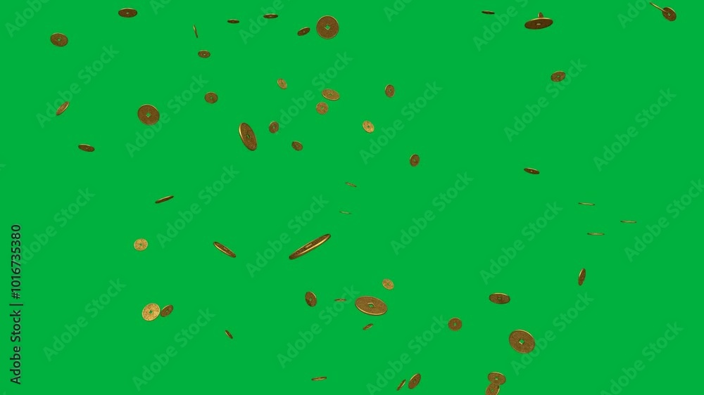 gold coin falling down gold coin falling down
