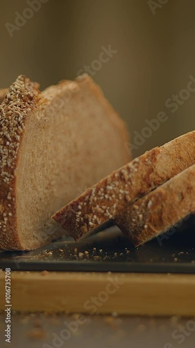 Wallpaper Mural Freshly Sliced Artisan Bread with a Beautifully Crunchy, Irresistible and Delightful Crust Torontodigital.ca