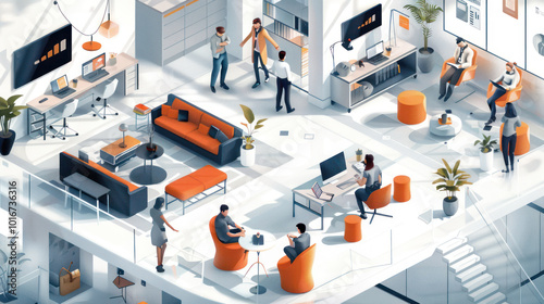 A virtual workplace with 3D avatars, digital workspaces, and AI-driven tools that allow remote teams to collaborate as if they were in the same room.