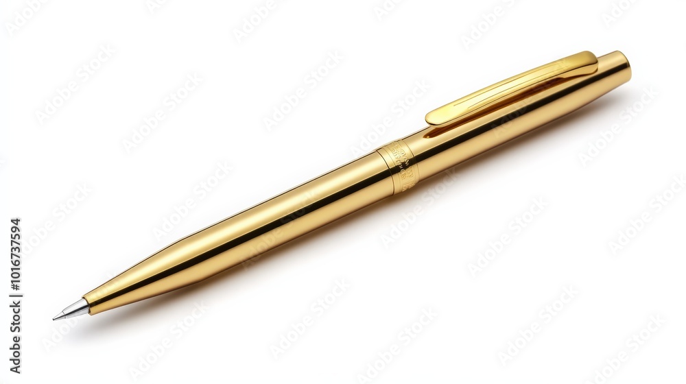 Elegant gold pen, perfect for writing and signing important documents. Sleek design, adds a touch of luxury to your office or personal use. Elegant gold pen, perfect for writing and signing important documents. Sleek design, adds a touch of luxury to your office or personal use.