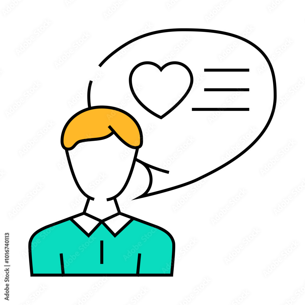 client like testimonial line icon vector. client like testimonial sign. isolated symbol illustration client like testimonial line icon vector. client like testimonial sign. isolated symbol illustration
