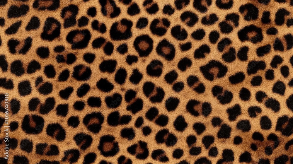 Close-up of leopard print animal fur pattern. Close-up of leopard print animal fur pattern.