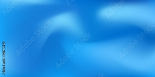 Deep Blue Gradient Background, Abstract Soft Texture. Vector Wave Gradation Pattern