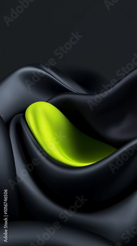 Wallpaper Mural  A tight shot of a black-and-yellow object against a black backdrop, with the yellow component centrally positioned Torontodigital.ca