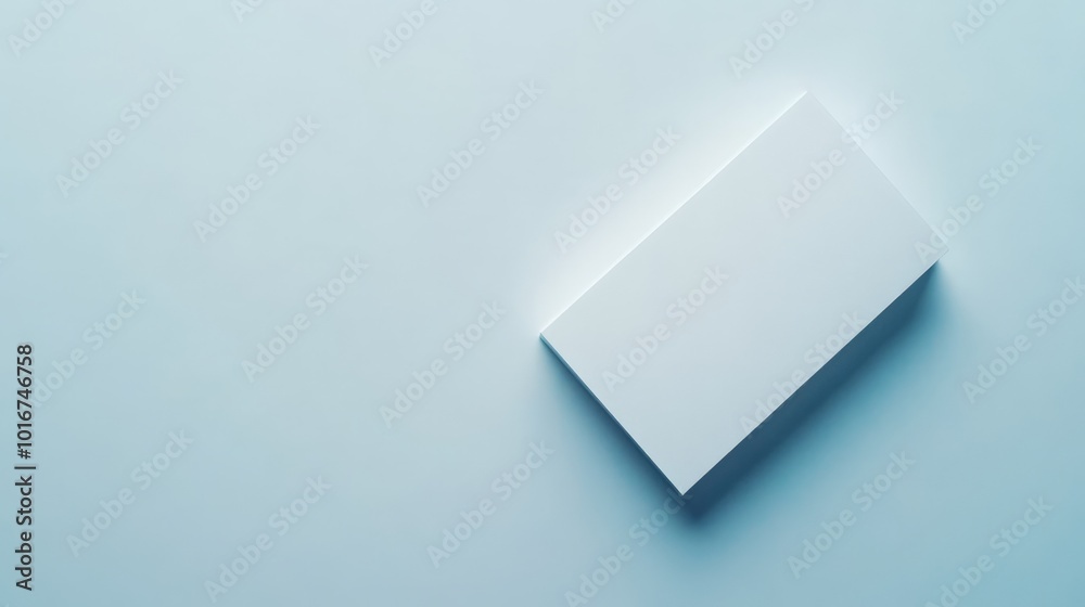 Minimalistic composition featuring a white card on a blue gradient background, ideal for branding, mockups, or design presentations. Minimalistic composition featuring a white card on a blue gradient background, ideal for branding, mockups, or design presentations.