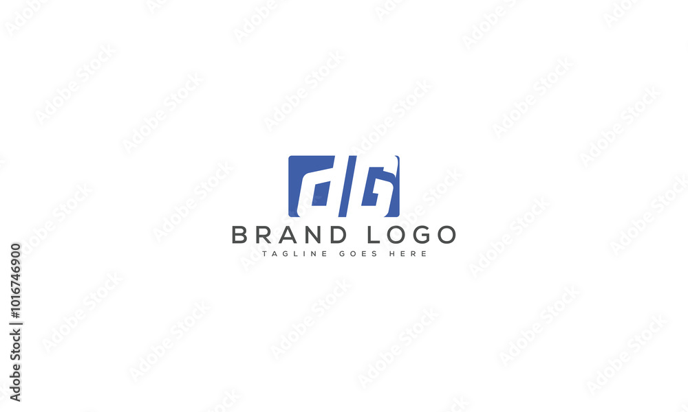letter DG logo design vector template design for brand. letter DG logo design vector template design for brand.