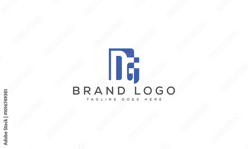 letter DG logo design vector template design for brand. letter DG logo design vector template design for brand.