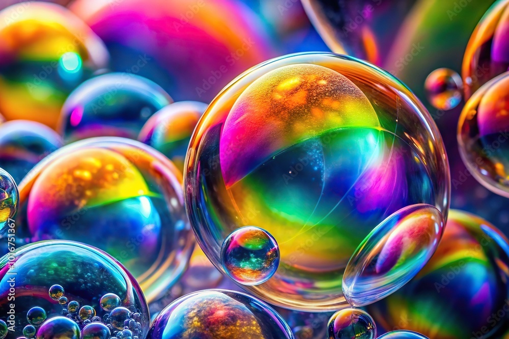 abstract colorful background Macro shot of rainbow on the soap bubbles Point of View abstract colorful background Macro shot of rainbow on the soap bubbles Point of View