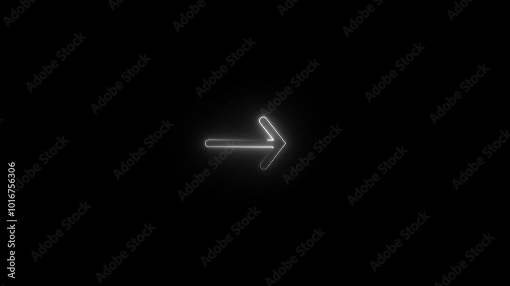 Neon Exit Icon Animation. Neon Exit Icon Animation.