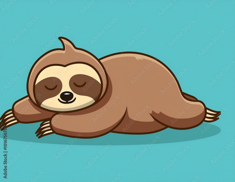 cute sloth sleeping cartoon vector cute sloth sleeping cartoon vector