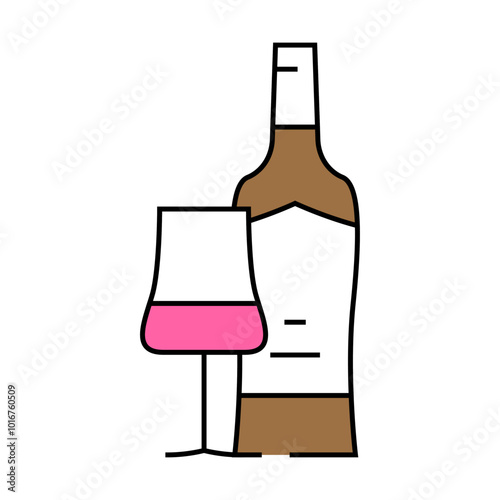 cabernet sauvignon red wine line icon vector. cabernet sauvignon red wine sign. isolated symbol illustration