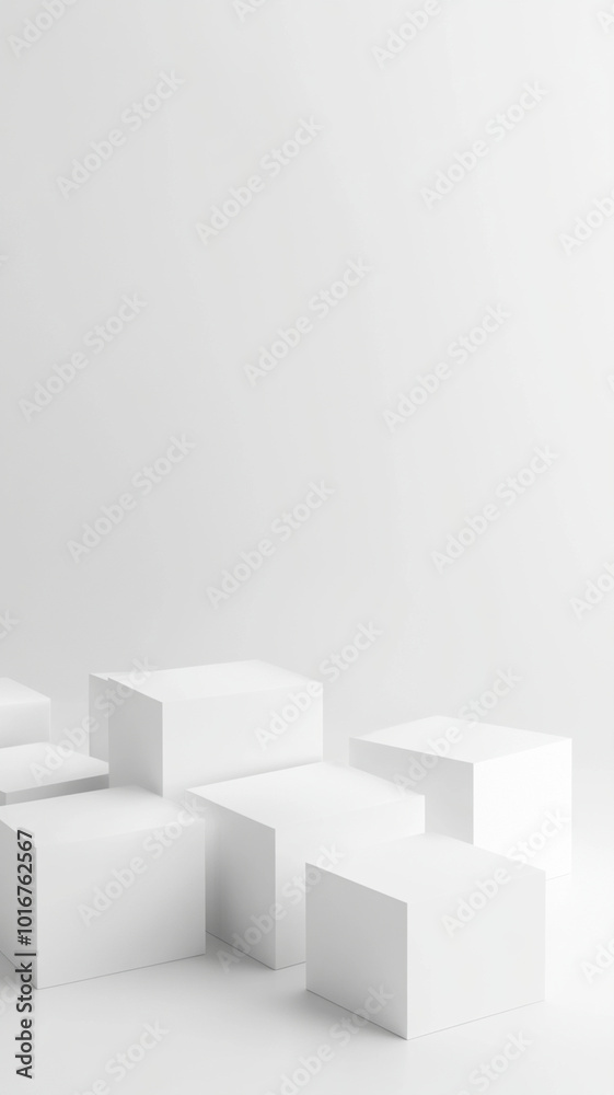 Minimalistic 3D grid of white cubes on plain background creates serene and modern aesthetic, perfect for various design applications. Vertical 4K smartphone wallpaper Minimalistic 3D grid of white cubes on plain background creates serene and modern aesthetic, perfect for various design applications. Vertical 4K smartphone wallpaper