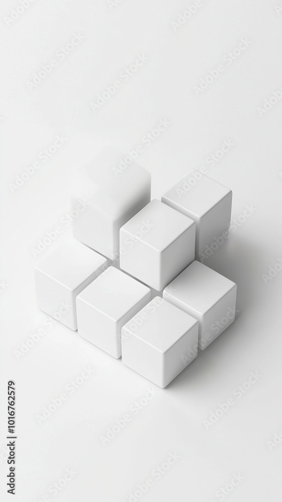 Minimal 3D grid of cubes on plain background creates clean and modern aesthetic, perfect for various design projects. Vertical 4K smartphone wallpaper Minimal 3D grid of cubes on plain background creates clean and modern aesthetic, perfect for various design projects. Vertical 4K smartphone wallpaper