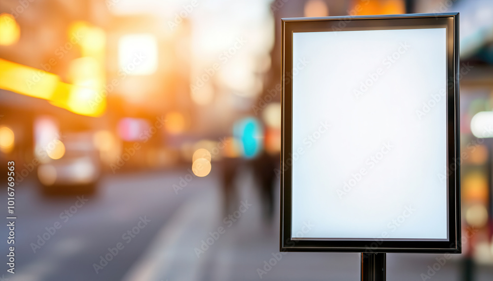 Blank outdoor banner with copy space, ideal for advertising. Blank outdoor banner with copy space, ideal for advertising.
