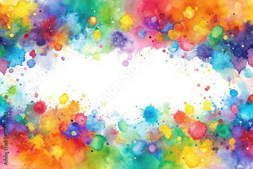 Abstract colorful watercolor pattern