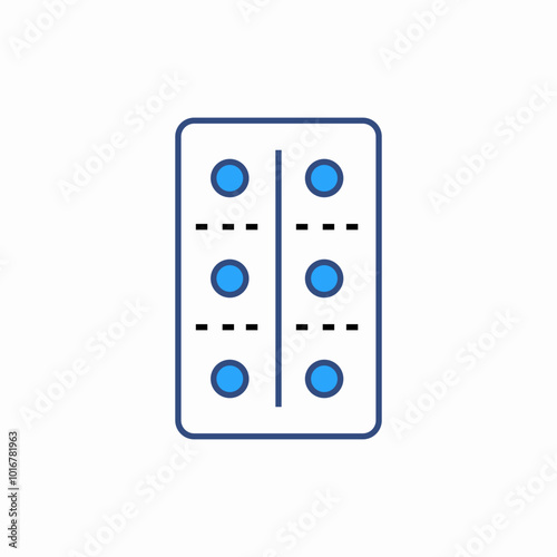 baby blister pack icon sign vector