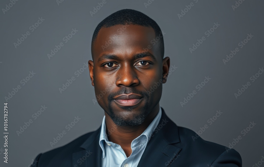 Focused and determined business leader portrait Focused and determined business leader portrait