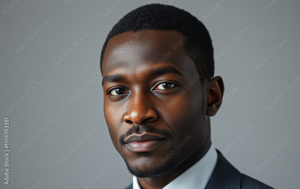 Focused and determined business leader portrait Focused and determined business leader portrait