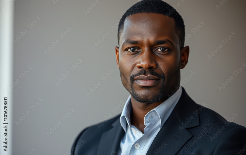 Focused and determined business leader portrait Focused and determined business leader portrait