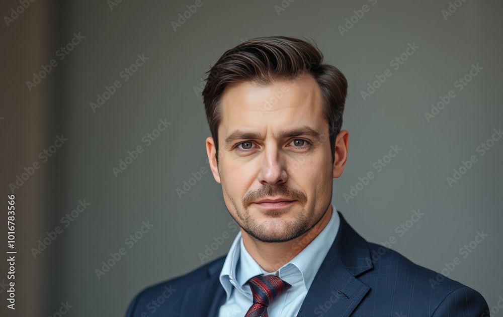 Corporate leader with focus and authority Corporate leader with focus and authority