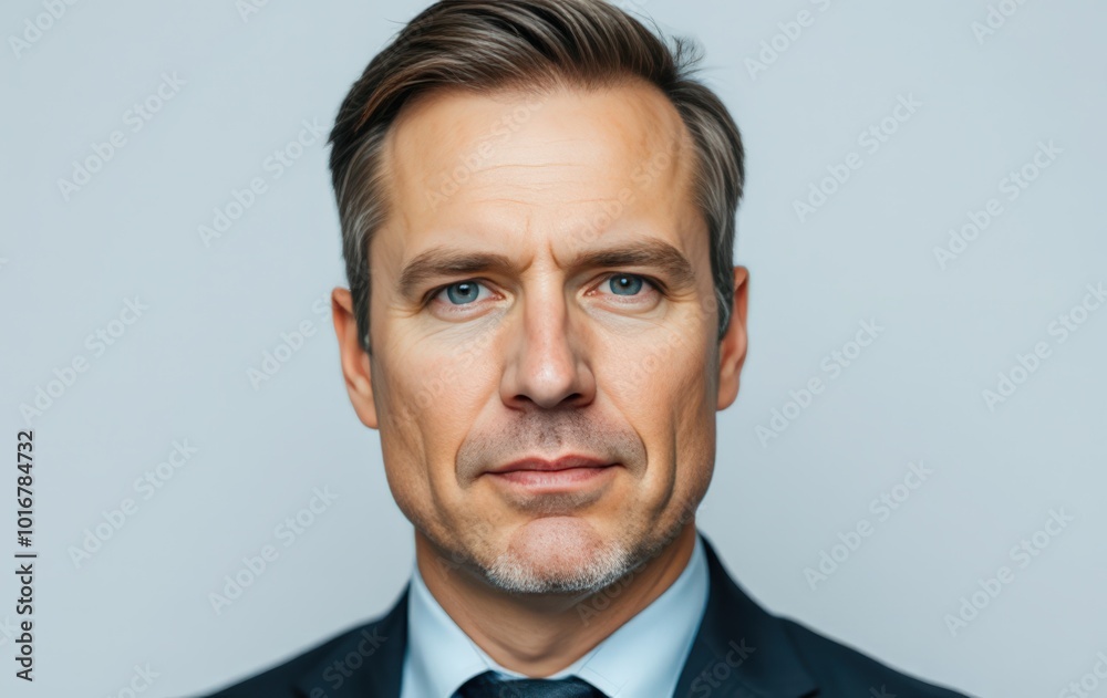 Serious corporate executive in formal attire Serious corporate executive in formal attire
