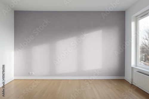 Bright empty modern room