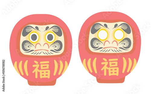 達磨のイラスト
