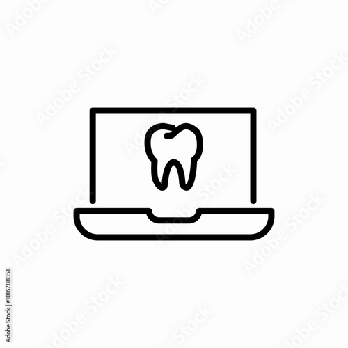dental website icon sign vector